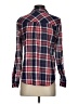 Rosette by Be Cool 100% Cotton Plaid Blue Long Sleeve Button-Down Shirt Size S - photo 2