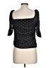 By Anthropologie Black 3/4 Sleeve Top Size L - photo 2