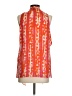 Etcetera 100% Silk Orange Sleeveless Silk Top Size 4 - photo 2