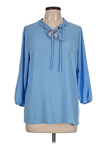 Bobeau 3/4 Sleeve Blouse (view 1)