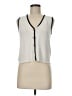 Ann Taylor Ivory Sleeveless Blouse Size M (petite) - photo 1