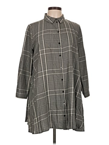 Zara Collection 3/4 Sleeve Button-Down Shirt (view 1)