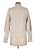 Catherine Malandrino Chevron-herringbone Ivory Turtleneck Sweater Size M - photo 2