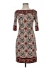 Max Studio Paisley Brown Casual Dress Size S - photo 1