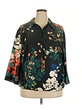 Teri Jon by Rickie Freeman Long Sleeve Blouse (view 1)