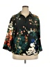 Teri Jon by Rickie Freeman 100% Polyester Black Long Sleeve Blouse Size 18 - photo 1