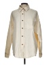 Unbranded 100% Polyester Color Block Ivory Long Sleeve Blouse Size L - photo 1