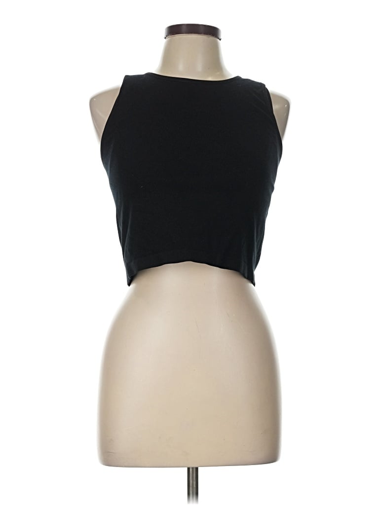 Pre-owned Assorted Brands Tank Top Black Halter Neckline Tops