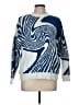 Aelfric Eden Print Blue Pullover Sweater Size M - photo 1