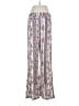 Subdued 100% Viscose Paisley Silver Ivory Casual Pants Size M - photo 2