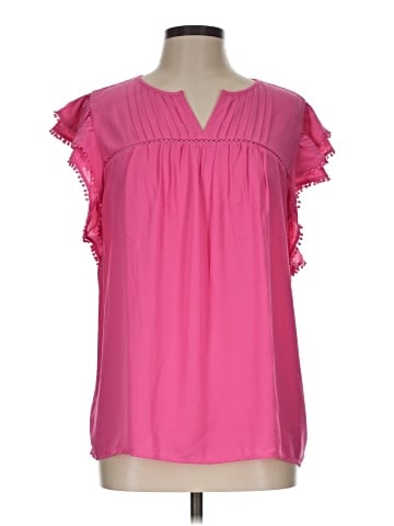 Ann Taylor Short Sleeve Blouse (view 1)