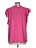 Ann Taylor Pink Short Sleeve Blouse Size L - photo 2