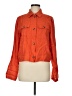 Three Dots Orange Long Sleeve Button-Down Shirt Size M - photo 1