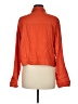 Three Dots Orange Long Sleeve Button-Down Shirt Size M - photo 2