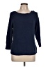 Fever Solid Blue Pullover Sweater Size L - photo 1