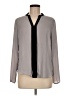 Primark Color Block Gray Long Sleeve Blouse Size 8 - photo 1