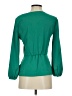 J.Crew 100% Polyester Green 3/4 Sleeve Blouse Size 0 - photo 2
