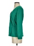 J.Crew 100% Polyester Green 3/4 Sleeve Blouse Size 0 - photo 5