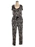 White Birch Animal Print Black Jumpsuit Size XL - photo 1