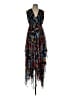 Alice + Olivia Paisley Black Cocktail Dress Size L (estimated) - photo 1