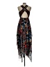 Alice + Olivia Paisley Black Cocktail Dress Size L (estimated) - photo 2