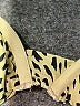 Volcom Animal Print Gold Swimsuit Top Size S - photo 3