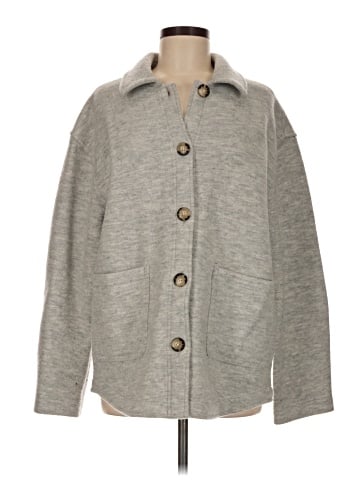 Madewell Boiled Wool Sweater Shirt Jacket (view 1)