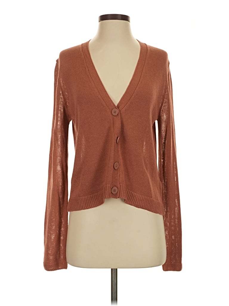Pre-owned Max Studio Cardigan Sweater In Brown