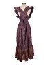 French Connection Paisley Brown Casual Dress Size P (petite) - photo 2