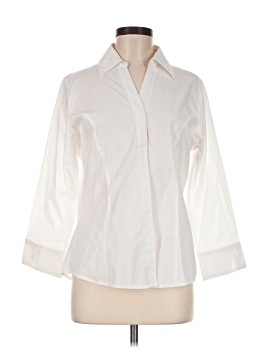 Riders By Lee 3/4 Sleeve Button Down Shirt