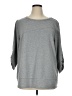 Cj Banks Gray 3/4 Sleeve Top Size 1X - photo 1