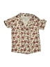 Catherine Malandrino Hearts Ivory Short Sleeve Button-Down Shirt Size 4T - photo 1