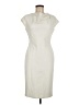 Classiques Entier Solid Ivory Cocktail Dress Size 6 - photo 1