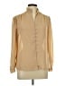 Lloyd Williams 100% Polyester Tan Long Sleeve Blouse Size 10 - photo 1