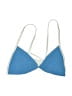GNASH SWIM Color Block Blue Swimsuit Top Size 4 - photo 1