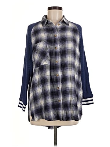 BDG 3/4 Sleeve Button-Down Shirt (view 1)