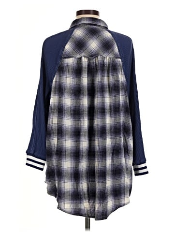 BDG 3/4 Sleeve Button-Down Shirt (view 2)