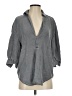 Zara Gray 3/4 Sleeve Button-Down Shirt Size XS - photo 1