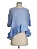 Akemi + Kin 100% Cotton Blue Short Sleeve Top Size XS - photo 1