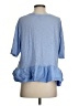 Akemi + Kin 100% Cotton Blue Short Sleeve Top Size XS - photo 2