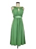 David's Bridal Solid Green Cocktail Dress Size 6 - photo 1