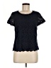 Talbots 100% Cotton Black Short Sleeve Top Size 6 Petite - photo 1