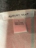 August Silk Ivory Long Sleeve Blouse Size L - photo 7