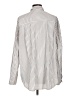Unbranded Stripes Silver Long Sleeve Blouse Size L - photo 2