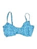 Sunsets Print Blue Swimsuit Top Size Lg (34E) - photo 1