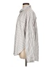 Unbranded Stripes Silver Long Sleeve Blouse Size L - photo 5