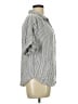 Universal Thread Stripes Gray 3/4 Sleeve Button-Down Shirt Size L - photo 4