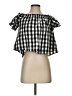 Peppermint Black Short Sleeve Blouse Size S - photo 1