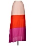 Express 100% Polyester Color Block Orange Casual Skirt Size XS - photo 1