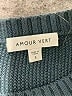 Amour Vert 100% Wool Teal Wool Pullover Sweater Size S - photo 7